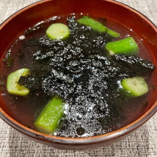 海苔かおる⭐ オクラの中華スープ